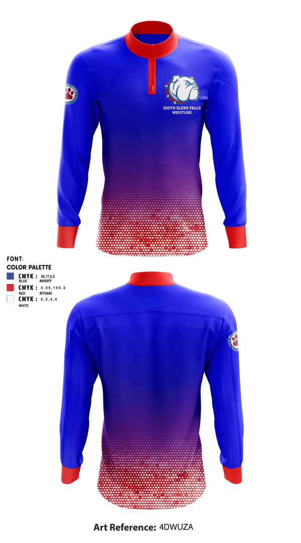 Quarter Zip Jacket, South Glens Falls Senior High School Wrestling, Wrestling, Teamtime, Team time, sublimation, custom sports apparel, team uniforms, spirit wear, spiritwear, sports uniforms, custom shirts, team store, custom team store, fundraiser sports, apparel fundraiser