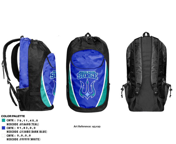 Gear Bag, South Haven Surge, Baseball, Teamtime, Team time, sublimation, custom sports apparel, team uniforms, spirit wear, spiritwear, sports uniforms, custom shirts, team store, custom team store, fundraiser sports, apparel fundraiser