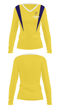 School for Entrepreneurship & Technology Golf 12791643 Women's Long Sleeve V-neck Shirt - 14