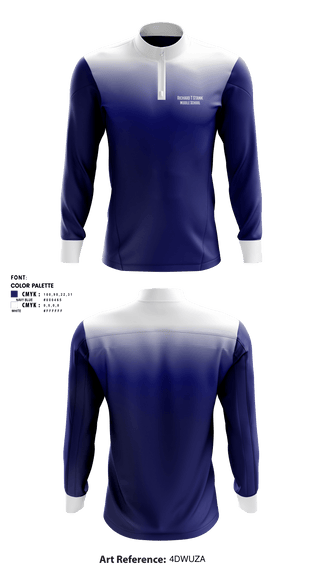 Quarter Zip Jacket, Richard T Stank Middle School, Spirit Store, Teamtime, Team time, sublimation, custom sports apparel, team uniforms, spirit wear, spiritwear, sports uniforms, custom shirts, team store, custom team store, fundraiser sports, apparel fundraiser