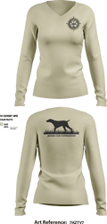 Jaimie Cox Foundation 83768320 Women's Long Sleeve V-neck Shirt - 1