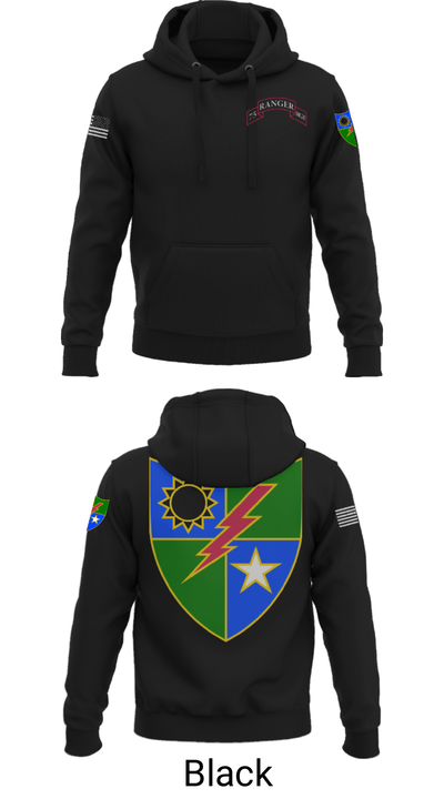 75 Ranger Regiment. 4790927 Hoodie - 45