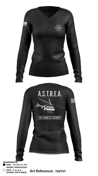 Women's Long Sleeve Vneck Shirt, , Police, Teamtime, Team time, sublimation, custom sports apparel, team uniforms, spirit wear, spiritwear, sports uniforms, custom shirts, team store, custom team store, fundraiser sports, apparel fundraiser