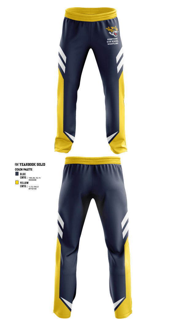 Sweatpants, Sunnyside High School Wrestling, Wrestling, Teamtime, Team time, sublimation, custom sports apparel, team uniforms, spirit wear, spiritwear, sports uniforms, custom shirts, team store, custom team store, fundraiser sports, apparel fundraiser