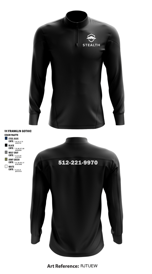 Quarter Zip Jacket, Stealth customs, , Teamtime, Team time, sublimation, custom sports apparel, team uniforms, spirit wear, spiritwear, sports uniforms, custom shirts, team store, custom team store, fundraiser sports, apparel fundraiser