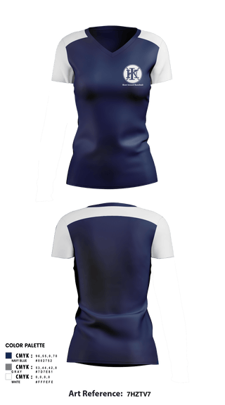 Women's Short Sleeve Vneck Shirt, Kent Island Baseball, Baseball, Teamtime, Team time, sublimation, custom sports apparel, team uniforms, spirit wear, spiritwear, sports uniforms, custom shirts, team store, custom team store, fundraiser sports, apparel fundraiser