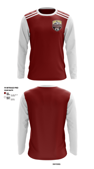Santa Clara Youth Soccer League 66536457 Long Sleeve Performance Shirt - 1