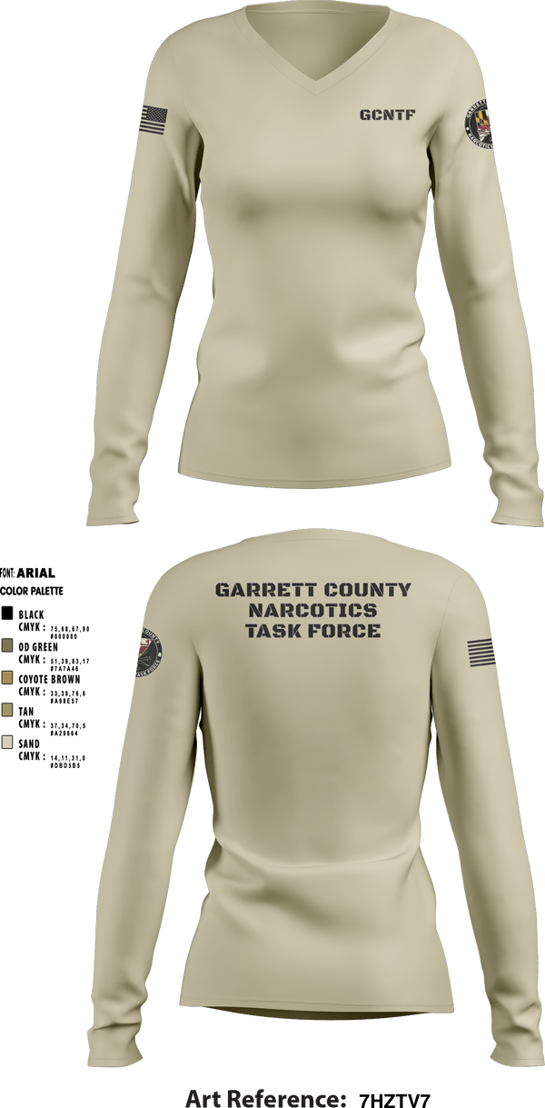 Women's Long Sleeve Vneck Shirt, , Police, Teamtime, Team time, sublimation, custom sports apparel, team uniforms, spirit wear, spiritwear, sports uniforms, custom shirts, team store, custom team store, fundraiser sports, apparel fundraiser