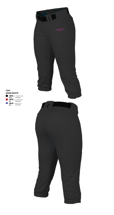 West County Softball Association 69073827 Softball Pants - 1