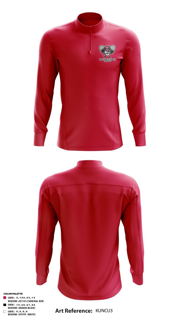 Quarter Zip Jacket, wellesley girls tennis, Tennis, Teamtime, Team time, sublimation, custom sports apparel, team uniforms, spirit wear, spiritwear, sports uniforms, custom shirts, team store, custom team store, fundraiser sports, apparel fundraiser