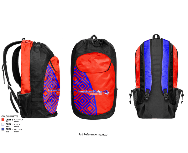 Gear Bag, Jonesboro-Hodge High School Basketball, Women's Basketball, Teamtime, Team time, sublimation, custom sports apparel, team uniforms, spirit wear, spiritwear, sports uniforms, custom shirts, team store, custom team store, fundraiser sports, apparel fundraiser