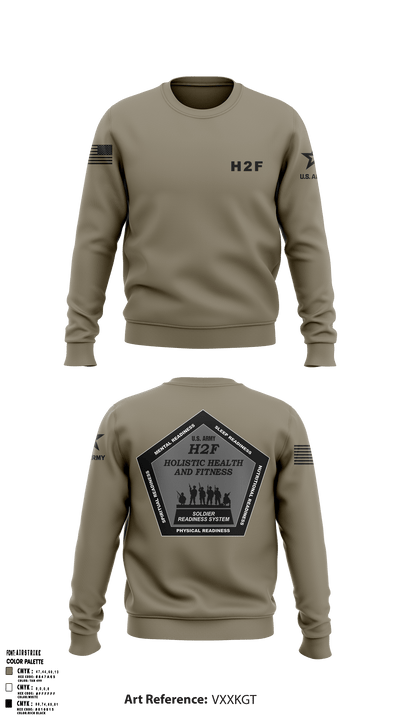 Army H2F 5195175 Crew Neck Sweatshirt - 51