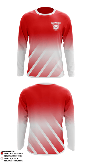 Long Sleeve Performance Shirt, Katahdin High School Soccer, Women's Soccer, Teamtime, Team time, sublimation, custom sports apparel, team uniforms, spirit wear, spiritwear, sports uniforms, custom shirts, team store, custom team store, fundraiser sports, apparel fundraiser