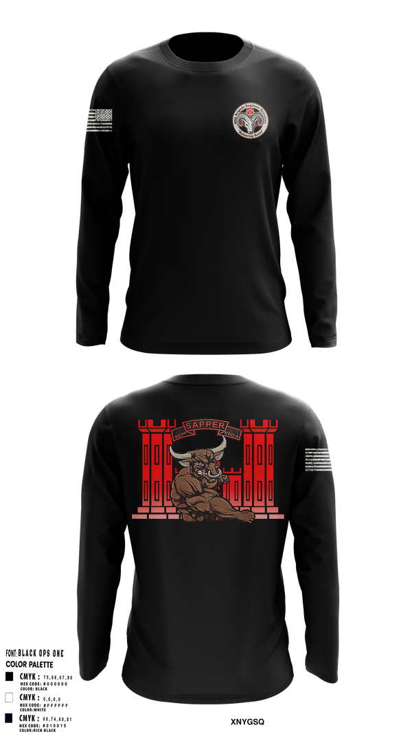 Long Sleeve Performance Shirt, B Co 70th BEB937th CEC-A, , Teamtime, Team time, sublimation, custom sports apparel, team uniforms, spirit wear, spiritwear, sports uniforms, custom shirts, team store, custom team store, fundraiser sports, apparel fundraiser
