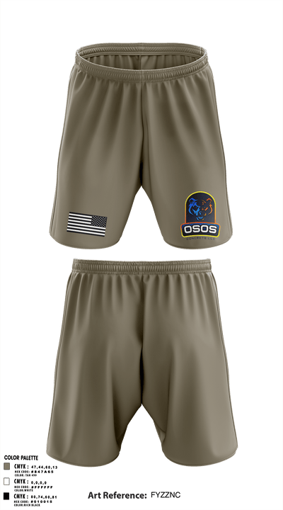 OSOS CONCRETE LLC 97572921 Athletic Shorts With Pockets - 32