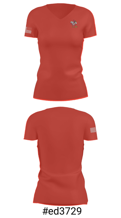 East Surry High School Basketball 37430062 Women's Short Sleeve V-neck Shirt - 21