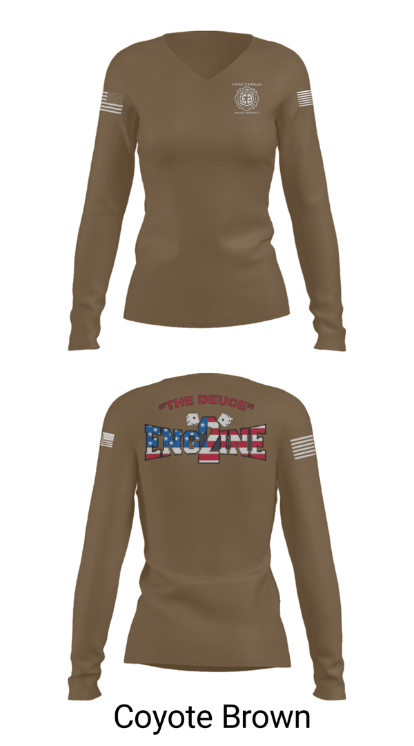 Women's Long Sleeve Vneck Shirt, , Fire Department, Teamtime, Team time, sublimation, custom sports apparel, team uniforms, spirit wear, spiritwear, sports uniforms, custom shirts, team store, custom team store, fundraiser sports, apparel fundraiser