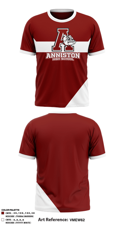 Anniston High School 96960836 Short Sleeve Performance Shirt - 2