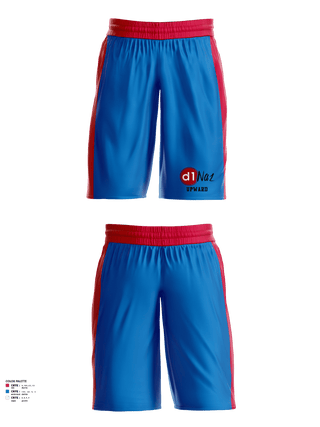 Mens Basketball Shorts, D1Naz Upward Basketball And Cheerleading, Men's Basketball, Teamtime, Team time, sublimation, custom sports apparel, team uniforms, spirit wear, spiritwear, sports uniforms, custom shirts, team store, custom team store, fundraiser sports, apparel fundraiser