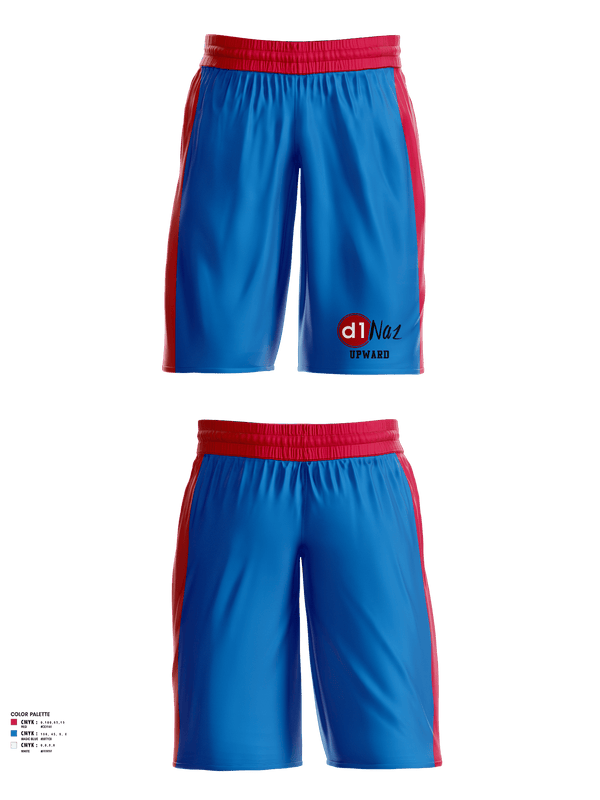 Mens Basketball Shorts, D1Naz Upward Basketball And Cheerleading, Men's Basketball, Teamtime, Team time, sublimation, custom sports apparel, team uniforms, spirit wear, spiritwear, sports uniforms, custom shirts, team store, custom team store, fundraiser sports, apparel fundraiser