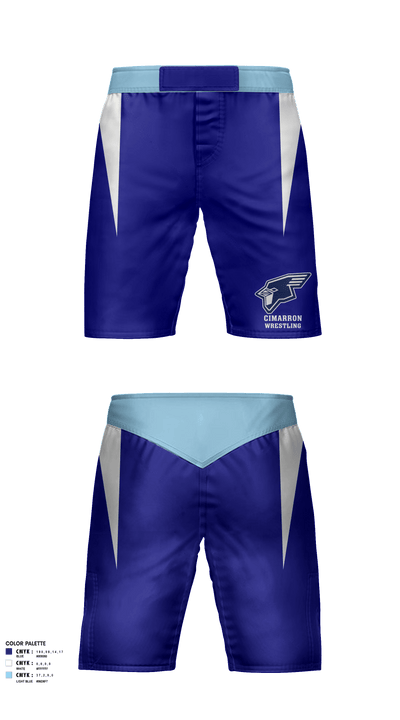 Cimarron High School Wrestling 73208191 Fight Shorts - 1