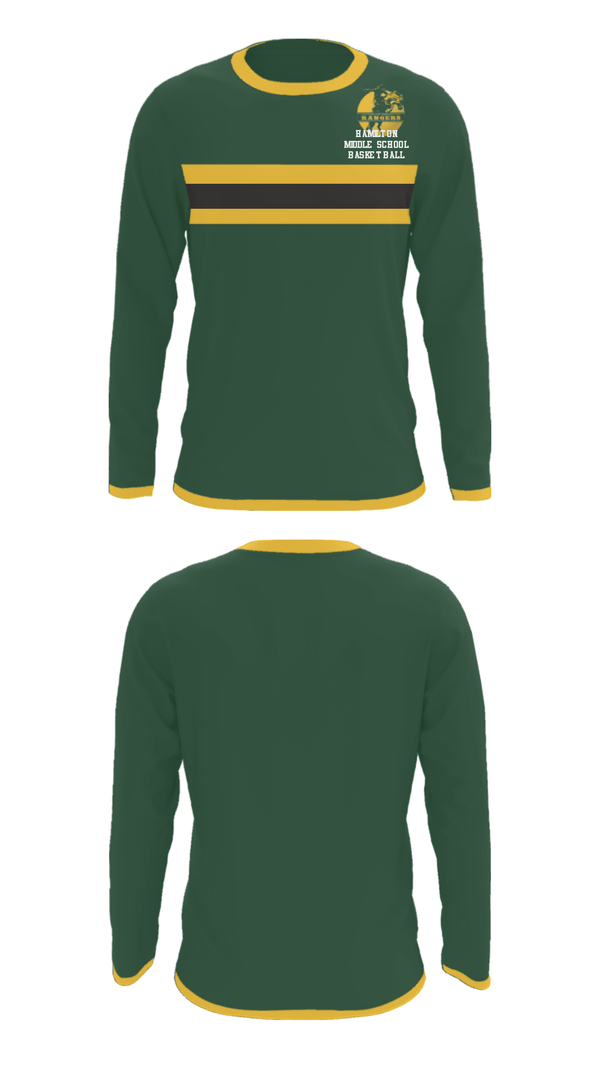 Long Sleeve Performance Shirt, Hamilton Middle School Basketball, Women's Basketball, Teamtime, Team time, sublimation, custom sports apparel, team uniforms, spirit wear, spiritwear, sports uniforms, custom shirts, team store, custom team store, fundraiser sports, apparel fundraiser