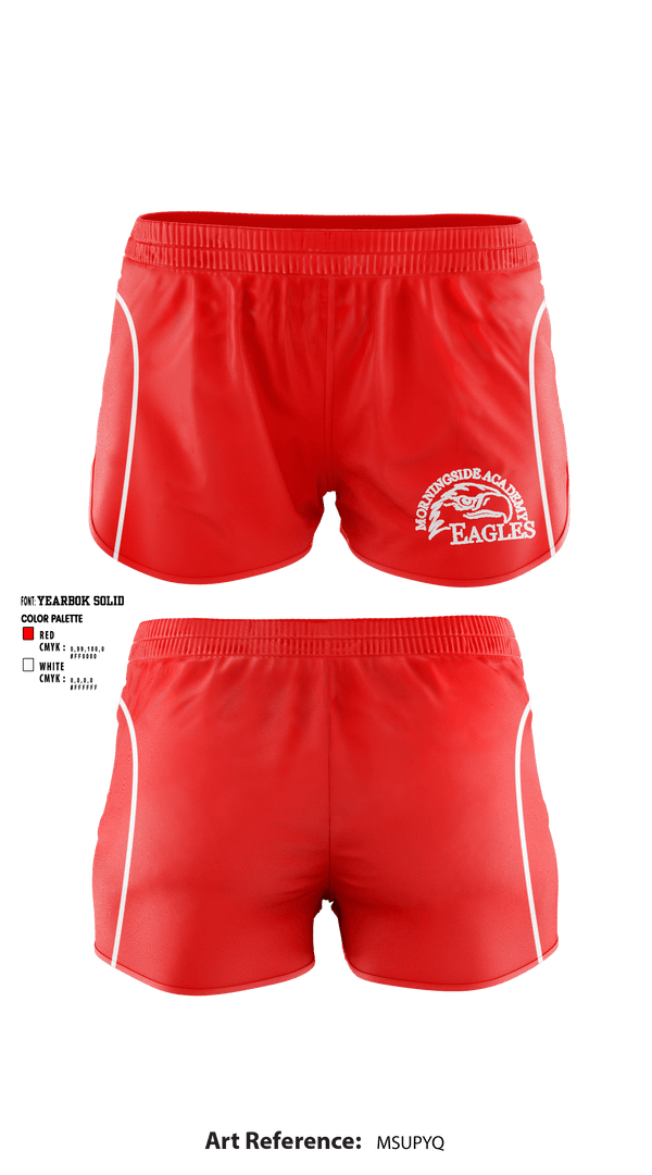 Women's Shorts, Morningside Academy, Spirit Store, Teamtime, Team time, sublimation, custom sports apparel, team uniforms, spirit wear, spiritwear, sports uniforms, custom shirts, team store, custom team store, fundraiser sports, apparel fundraiser