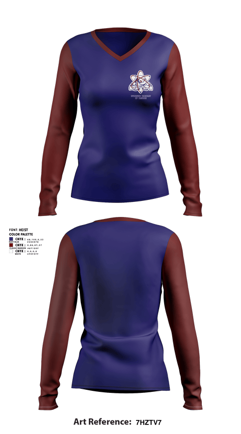 Women's Long Sleeve Vneck Shirt, SYRACUSE ACADEMY, Men's Soccer, Teamtime, Team time, sublimation, custom sports apparel, team uniforms, spirit wear, spiritwear, sports uniforms, custom shirts, team store, custom team store, fundraiser sports, apparel fundraiser