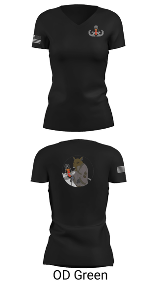 Women's Short Sleeve Vneck Shirt, , Army, Teamtime, Team time, sublimation, custom sports apparel, team uniforms, spirit wear, spiritwear, sports uniforms, custom shirts, team store, custom team store, fundraiser sports, apparel fundraiser