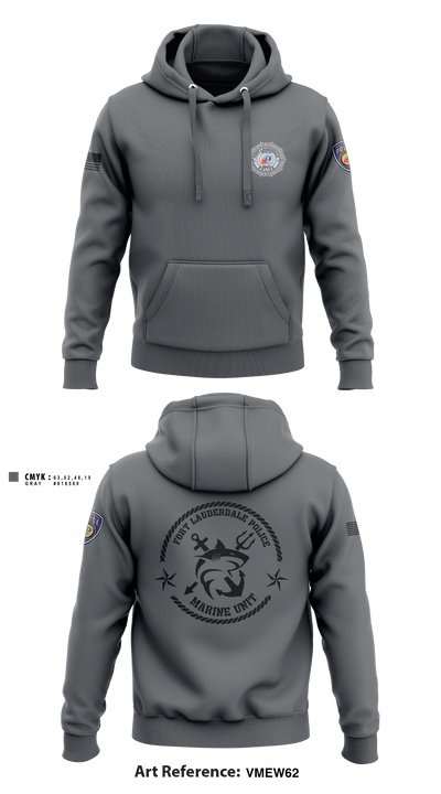 Fort Lauderdale Police Department Marine Unit 14076113 Hoodie - 1