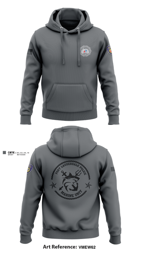 Hoodie, Fort Lauderdale Police Department Marine Unit, Police, Teamtime, Team time, sublimation, custom sports apparel, team uniforms, spirit wear, spiritwear, sports uniforms, custom shirts, team store, custom team store, fundraiser sports, apparel fundraiser