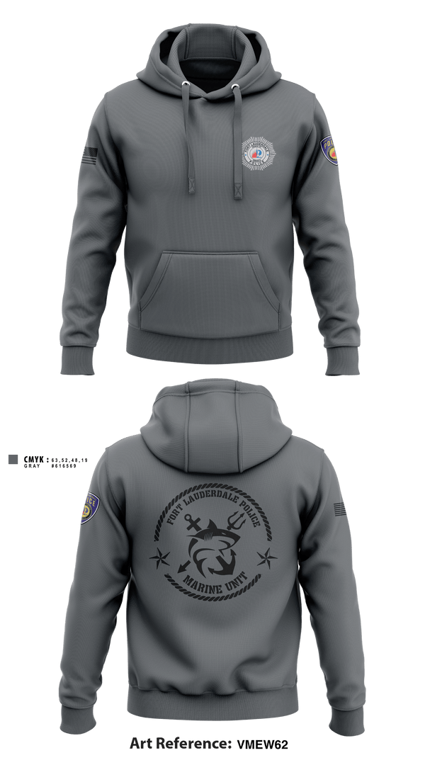 Hoodie, Fort Lauderdale Police Department Marine Unit, Police, Teamtime, Team time, sublimation, custom sports apparel, team uniforms, spirit wear, spiritwear, sports uniforms, custom shirts, team store, custom team store, fundraiser sports, apparel fundraiser