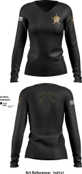 ASD 85875473 Women's Long Sleeve V-neck Shirt - 1