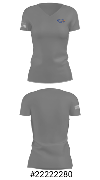 Women's Short Sleeve Vneck Shirt, Paris High School Golf, Golf, Teamtime, Team time, sublimation, custom sports apparel, team uniforms, spirit wear, spiritwear, sports uniforms, custom shirts, team store, custom team store, fundraiser sports, apparel fundraiser