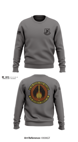 Crew Neck Sweatshirt, 315 SFS CHS, Air Force, Teamtime, Team time, sublimation, custom sports apparel, team uniforms, spirit wear, spiritwear, sports uniforms, custom shirts, team store, custom team store, fundraiser sports, apparel fundraiser