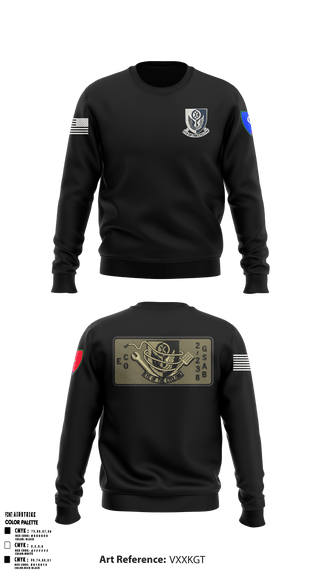 Crew Neck Sweatshirt, 1438th CTC, National Guard, Teamtime, Team time, sublimation, custom sports apparel, team uniforms, spirit wear, spiritwear, sports uniforms, custom shirts, team store, custom team store, fundraiser sports, apparel fundraiser