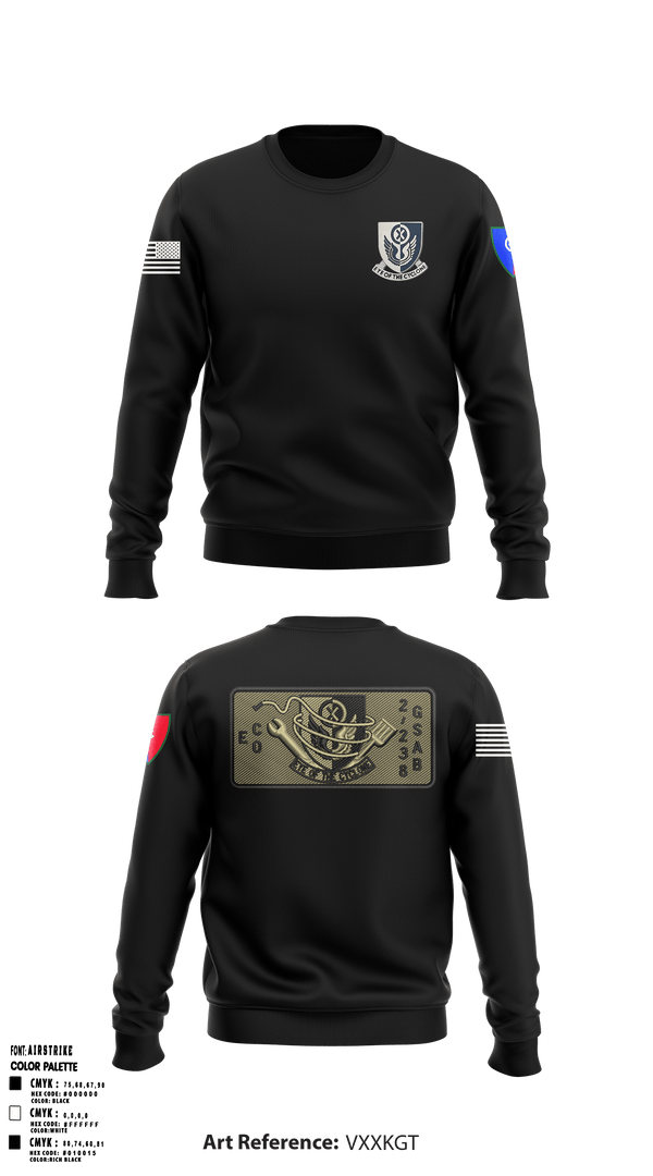 Crew Neck Sweatshirt, 1438th CTC, National Guard, Teamtime, Team time, sublimation, custom sports apparel, team uniforms, spirit wear, spiritwear, sports uniforms, custom shirts, team store, custom team store, fundraiser sports, apparel fundraiser