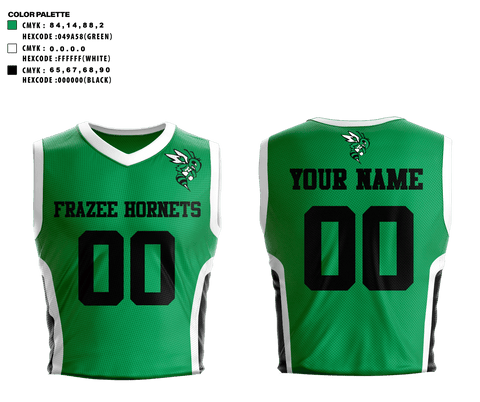 Basketball Uniform, Frazee Hornets, Men's Basketball, Teamtime, Team time, sublimation, custom sports apparel, team uniforms, spirit wear, spiritwear, sports uniforms, custom shirts, team store, custom team store, fundraiser sports, apparel fundraiser