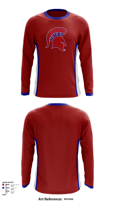 Bixby Youth Football Association 35272936 Long Sleeve Performance Shirt - 1