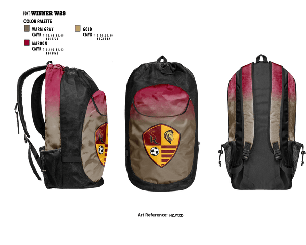 Gear Bag, Shadow Ridge High School Soccer, Men's Soccer, Teamtime, Team time, sublimation, custom sports apparel, team uniforms, spirit wear, spiritwear, sports uniforms, custom shirts, team store, custom team store, fundraiser sports, apparel fundraiser
