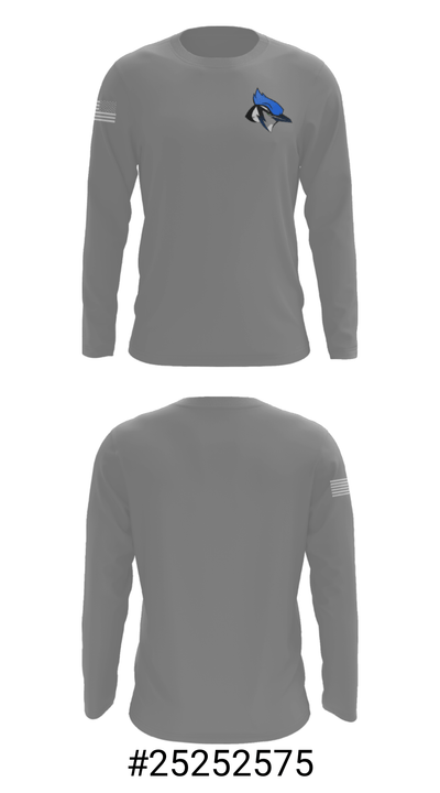 Pleasanton Junior High School Volleyball 63768605 Long Sleeve Performance Shirt - 17