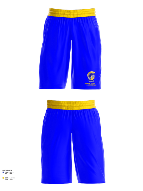 Womens Basketball Shorts, North County Middle School Basketball, Women's Basketball, Teamtime, Team time, sublimation, custom sports apparel, team uniforms, spirit wear, spiritwear, sports uniforms, custom shirts, team store, custom team store, fundraiser sports, apparel fundraiser