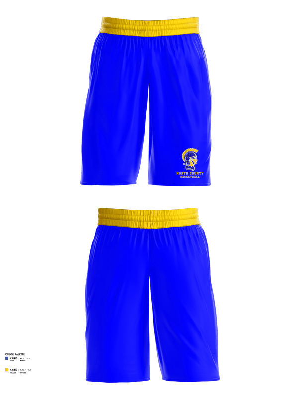 Womens Basketball Shorts, North County Middle School Basketball, Women's Basketball, Teamtime, Team time, sublimation, custom sports apparel, team uniforms, spirit wear, spiritwear, sports uniforms, custom shirts, team store, custom team store, fundraiser sports, apparel fundraiser