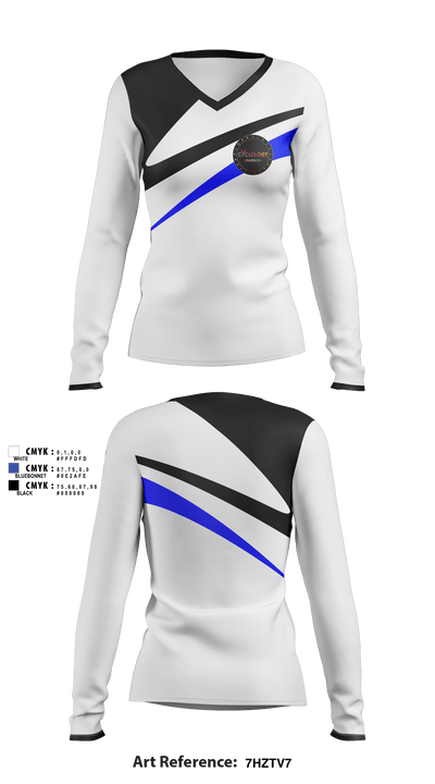 Cyclology India 87976423 Women's Long Sleeve V-neck Shirt - 1