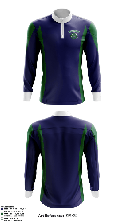 Woodgrove High School Cheer 34259448 Quarter Zip Jacket - 1