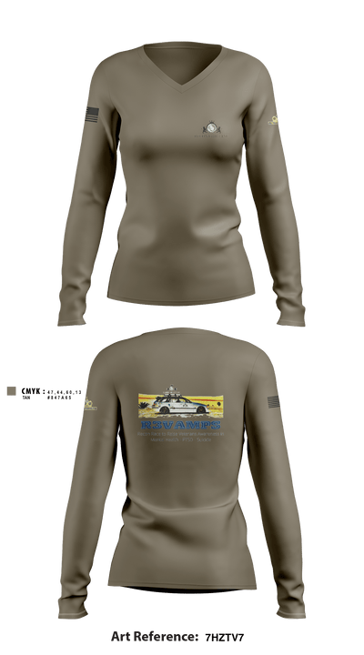 Recon Chief Inc. 84611298 Women's Long Sleeve V-neck Shirt - 2