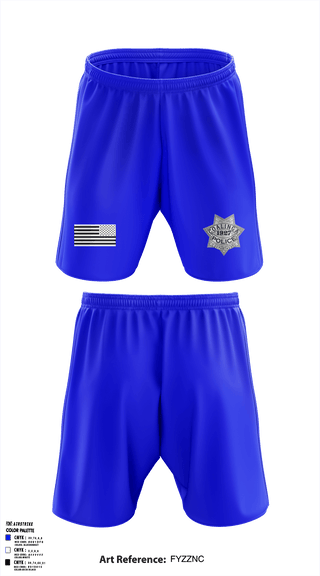 Athletic Shorts With Pockets, , Police, Teamtime, Team time, sublimation, custom sports apparel, team uniforms, spirit wear, spiritwear, sports uniforms, custom shirts, team store, custom team store, fundraiser sports, apparel fundraiser