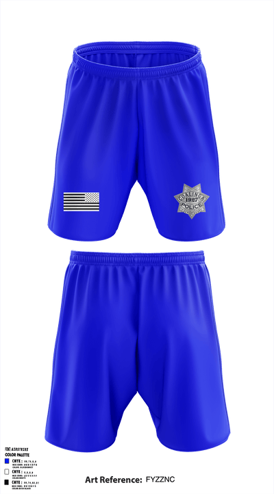 Coalinga PD 25398920 Athletic Shorts With Pockets - 1