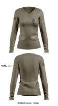 59th Quartermaster 16282203 Women's Long Sleeve V-neck Shirt - 8