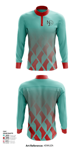 Quarter Zip Jacket, NJ Squash Club, Tennis, Teamtime, Team time, sublimation, custom sports apparel, team uniforms, spirit wear, spiritwear, sports uniforms, custom shirts, team store, custom team store, fundraiser sports, apparel fundraiser